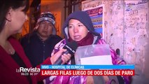 Se registran largas filas en hospitales públicos de La Paz