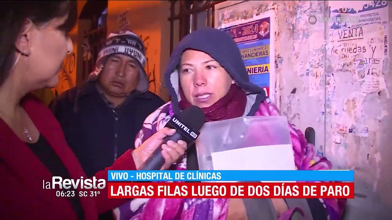 Se registran largas filas en hospitales públicos de La Paz