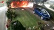 Dramatic Footage Shows Ambulance Explode After Dropping Off Elderly Patient