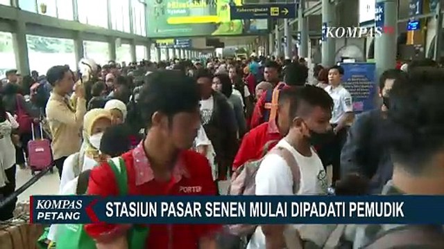 H-5 Lebaran, Jumlah Pemudik di Stasiun Pasar Senen dan Gambir Meningkat
