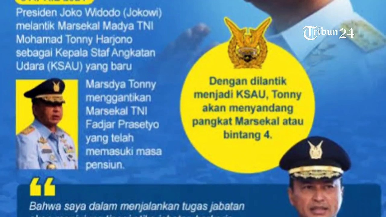 Pelantikan Tonny Harjono menjadi KSAU oleh Presiden Jokowi