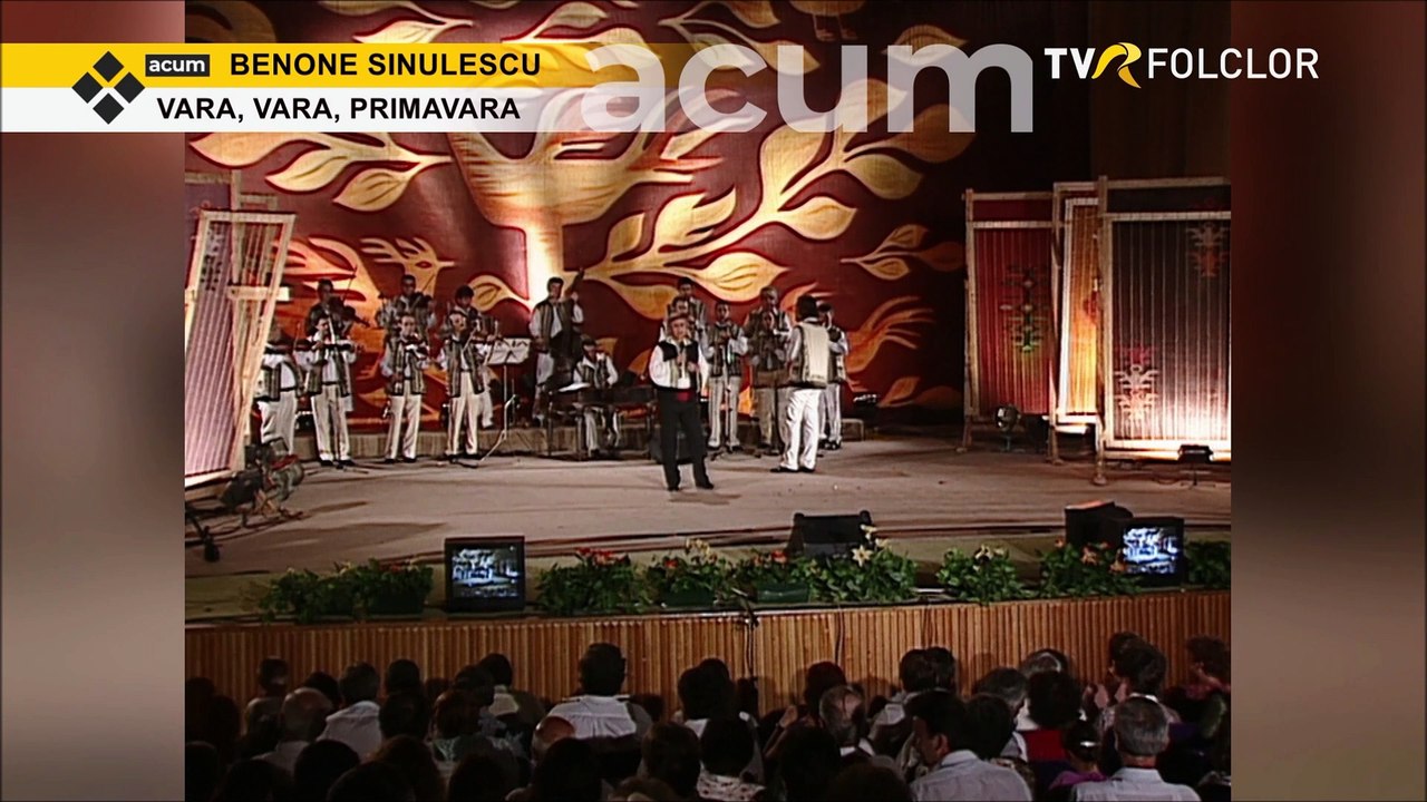 Benone Sinulescu - Vara, vara, primavara (Tezaur folcloric - arhiva TVR)