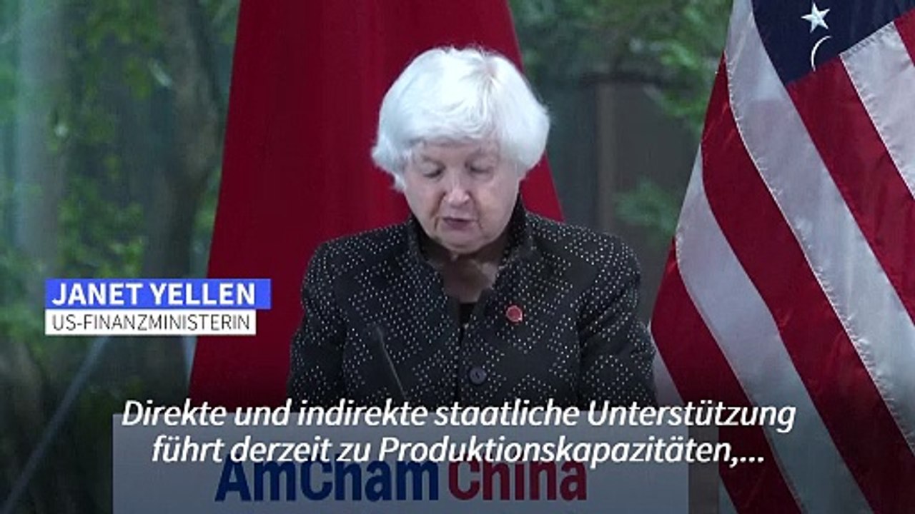 Yellen sieht in Chinas Subventionen Risiko für Weltwirtschaft