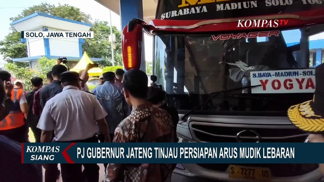 PJ Gubernur Jateng, Nana Sudjana Tinjau Persiapan Arus Mudik Lebaran 2024 di Terminal dan Stasiun