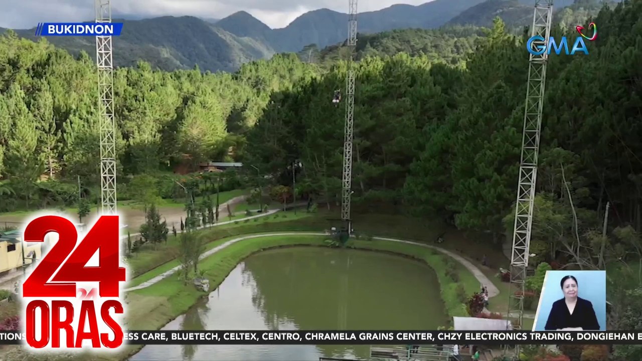 Extreme rides na 120-ft drop zone at 80-ft sky tower base jump, masusubukan sa isang adventure park sa Bukidnon | 24 Oras