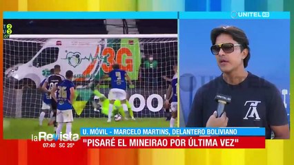 Martins: "Pisaré elMineirao por última vez!"; UNITEL acompaña al goleador en su despedida