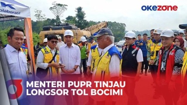 Tinjau Longsor Tol Bocimi, Menteri PUPR Akan Uji Coba 1 Jalur Untuk Mudik Lebaran
