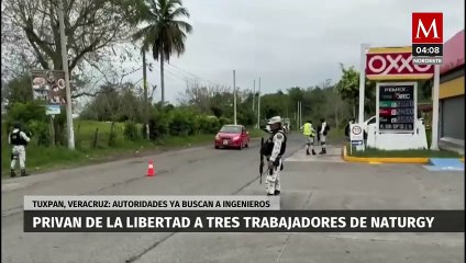 Privan de la libertad a tres trabajadores de Naturgy en Tuxpan, Veracruz