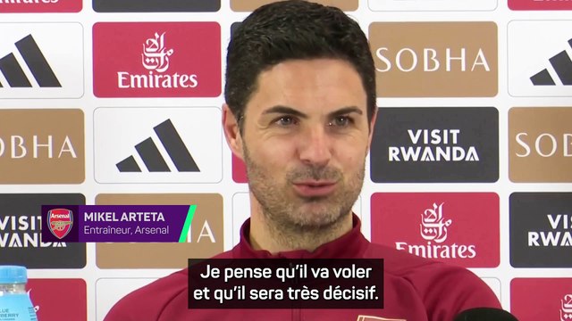 Arteta : “Saka va voler sur les rencontres”