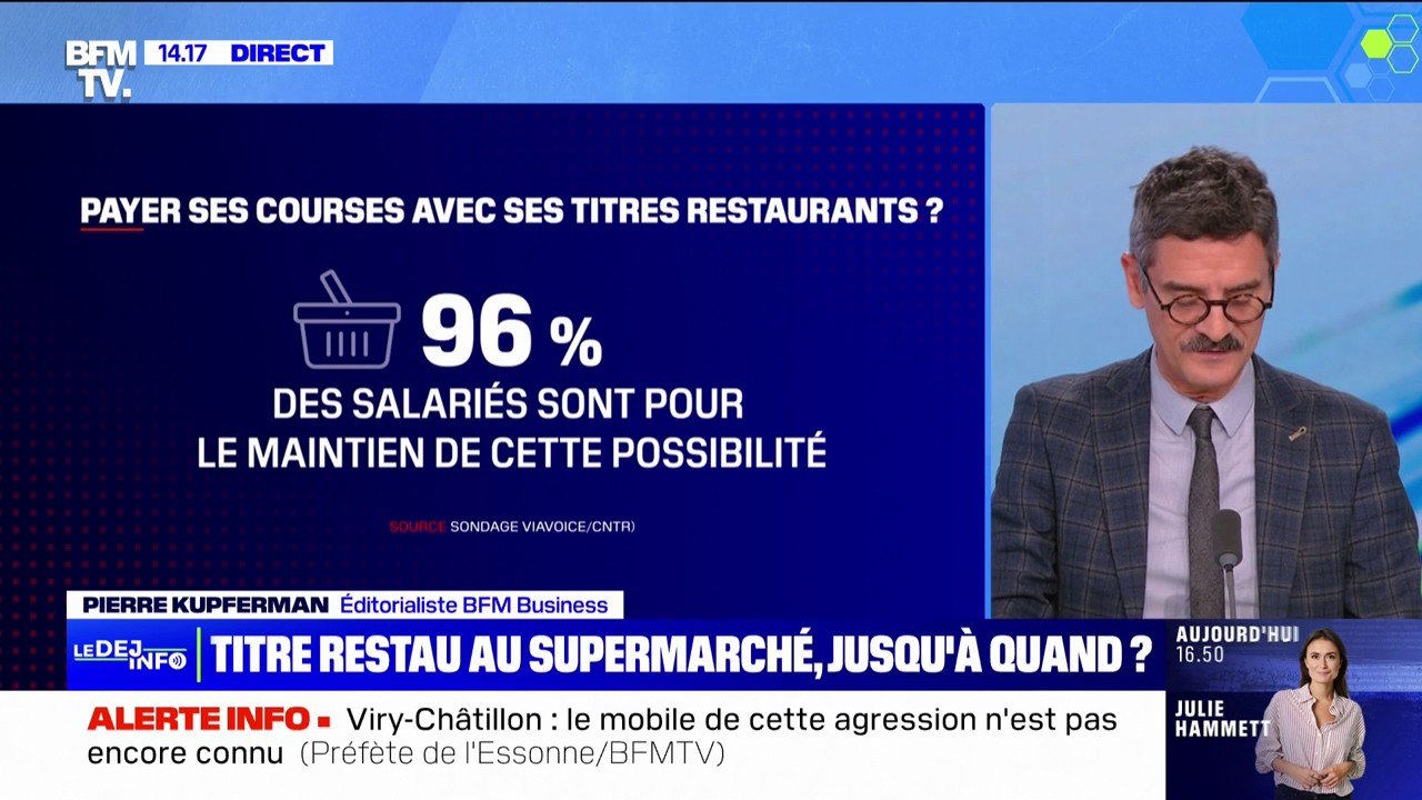 Va-t-on pouvoir continuer à utiliser nos tickets-restaurants pour faire nos courses?