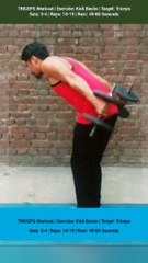 ❌ DUMBBELL KICKBACKS ✔️ What's the best exercise for TRICEPS? #heermlgangaputra #naturalbodybuilding