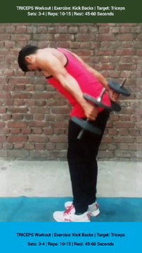 ❌ DUMBBELL KICKBACKS ✔️ How can I get Bigger TRICEPS? #heermlgangaputra #naturalbodybuilding