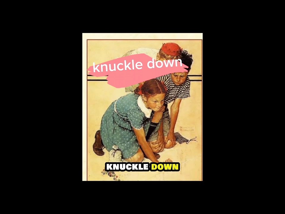 Knuckle down, fingers crossed #idioms - video Dailymotion