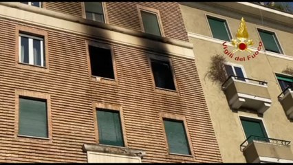 Incendio in appartamento a Roma in zona Prati, un morto