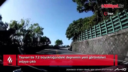 Tayvan’da 7.2 büyüklüğündeki depremin yeni görüntüleri ortaya çıktı