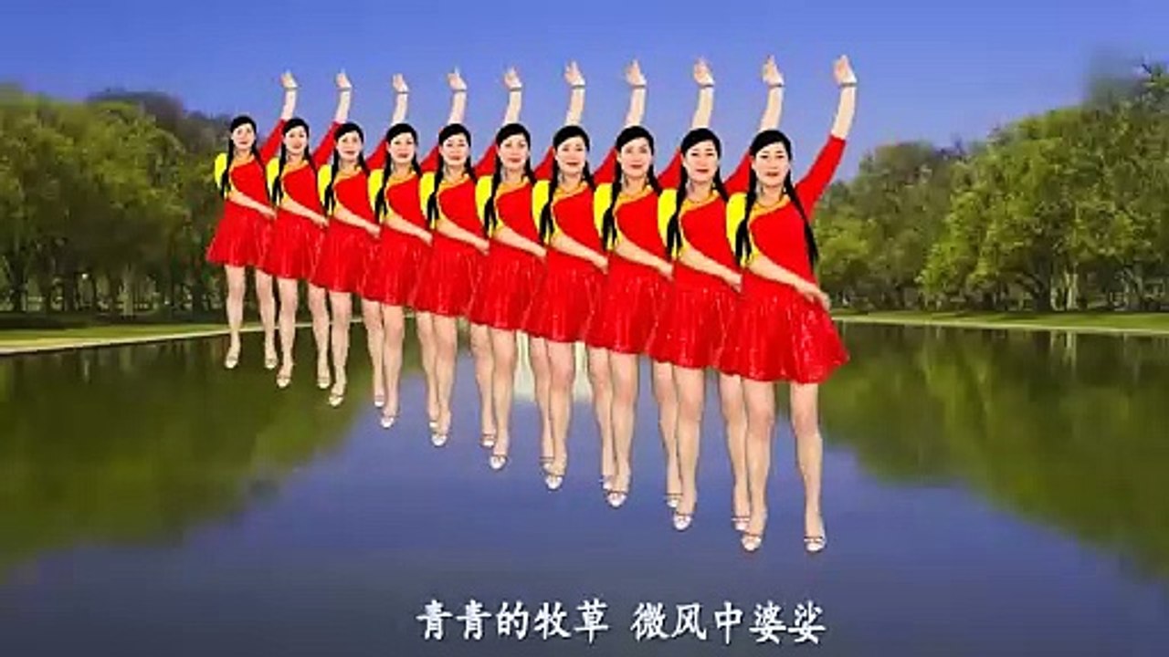 草原情懷32步廣場舞《牧遊情歌》嘹亮動聽，歌醉舞美，好聽好看！