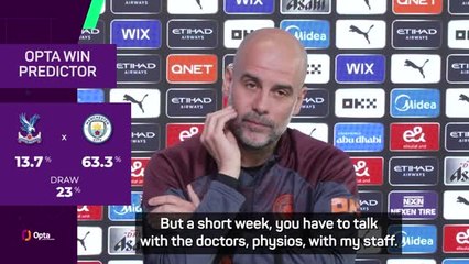 Pep confirms Walker and Ake will miss Palace clash