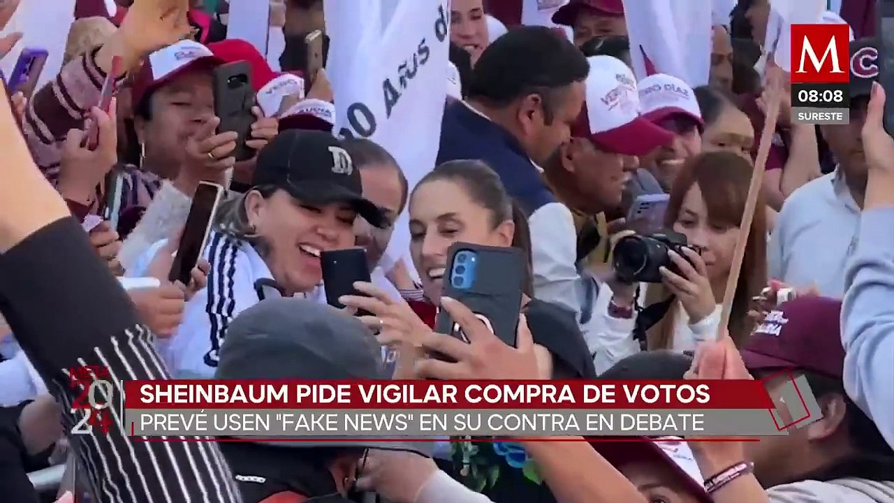 Claudia Sheinbaum pide al INE vigilar la compra de votos en estas elecciones