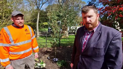 Memorial service for a loved and highly respected gardener