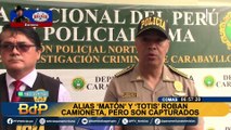 PNP captura a delincuentes que robaron camioneta estacionada en Comas