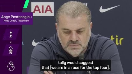 Postecoglou not looking at the race for top four