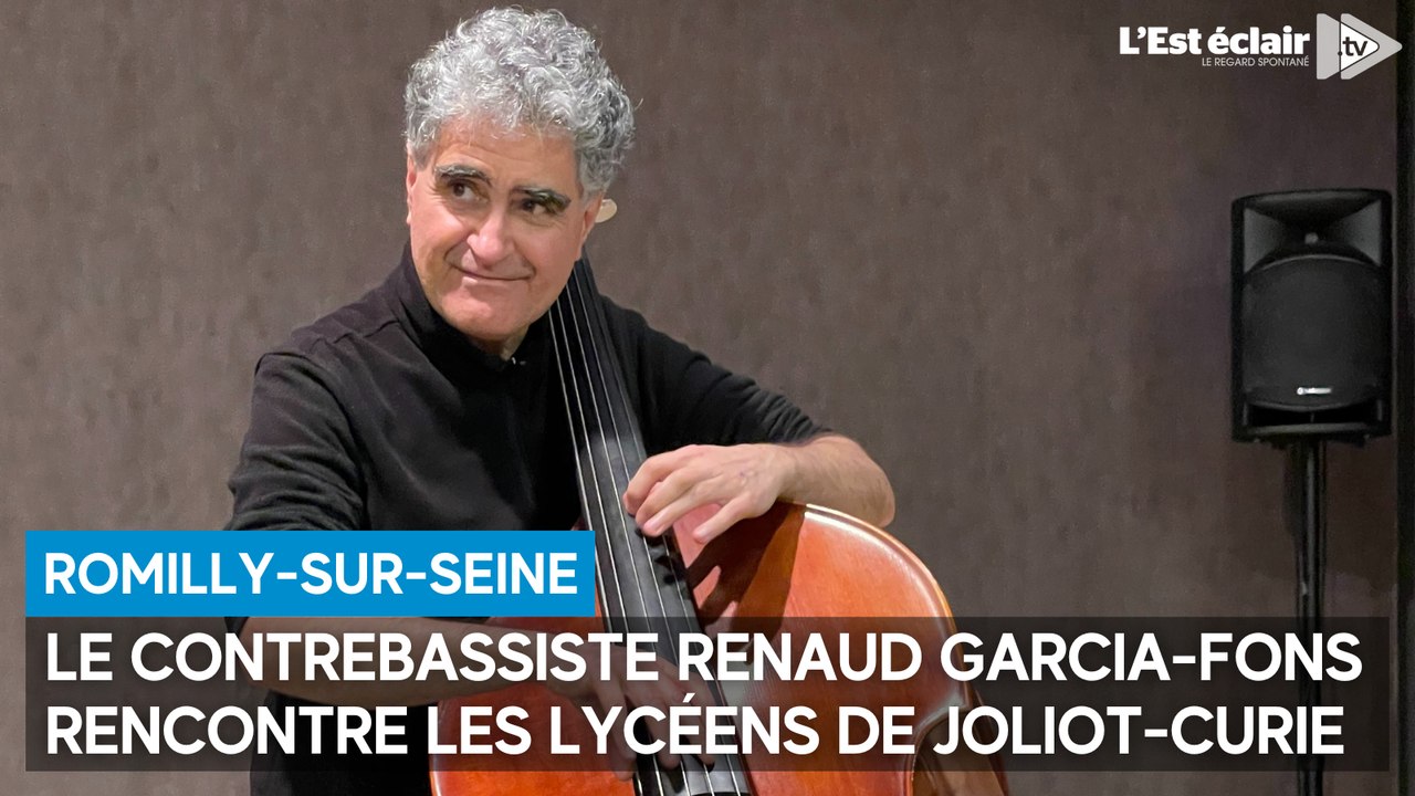 Le contrebassiste Renaud Garcia-Fons rencontre les lycéens de Joliot-Curie à Romilly-sur-Seine