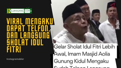 Viral Pengakuan dari Imam Masjid Aolia di Gunung Kidul Dapat Telfon dari Allah