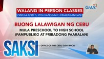 Cebu Gov't at isang unibersidad sa Cebu, nagsuspinde ng face-to-face classes dahil sa init ng panahon | Saksi