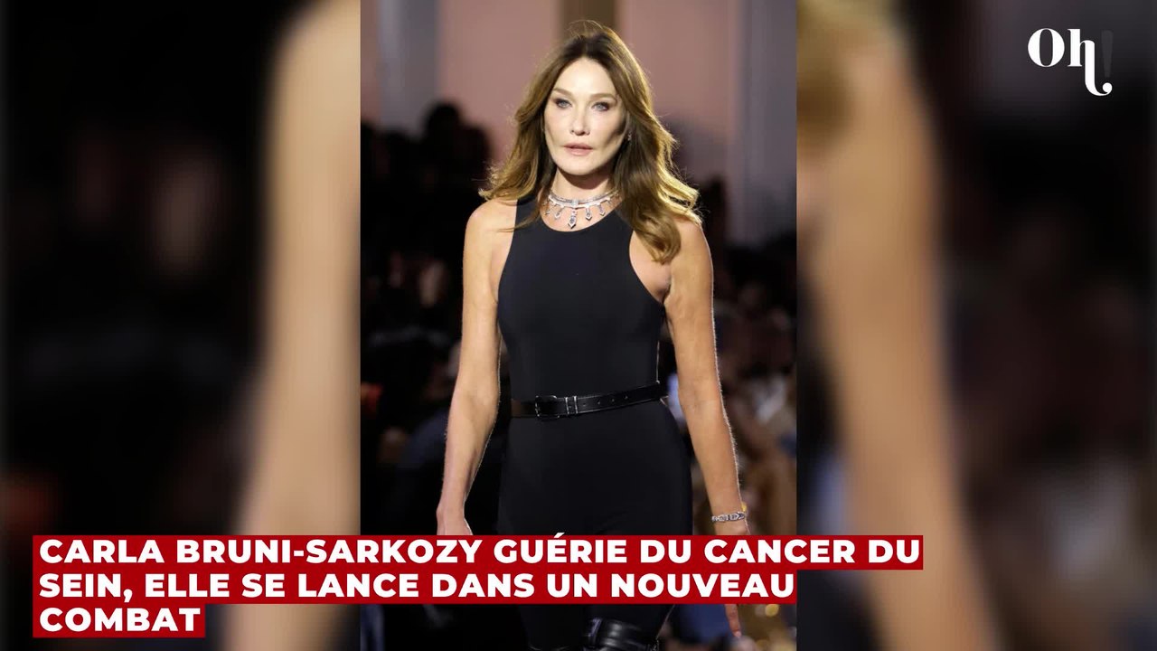 Carla Bruni-Sarkozy guérie du cancer du sein, elle se lance dans un nouveau combat