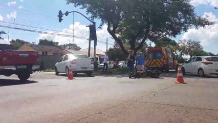 Motociclista é socorrido pelo Siate após acidente no Alto Alegre
