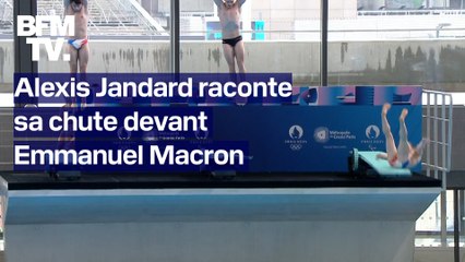 Le plongeur Alexis Jandard raconte sa chute devant Emmanuel Macron