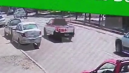 Câmeras registram novo acidente entre a Avenida Assunção e a Rua Cuiabá