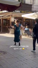 Vean el vídeo viral de una novia a la fuga en Sevilla