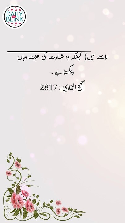 Daily Hadees | Hadees Sharif | Sahih Bukhari 2817 || Daily Blink #shorts #hadees #hadith