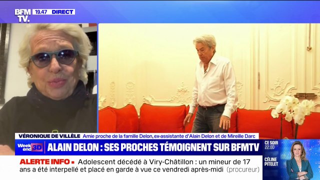 Alain Delon placé sous curatelle renforcée: C'est lamentable , réagit Véronique de Villèle (ex-assistante de l'acteur et de Mireille Darc)