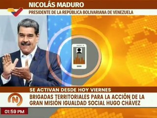 Pdte. Nicolás Maduro anunció la activación de las nuevas Brigadas Territoriales para la Acción