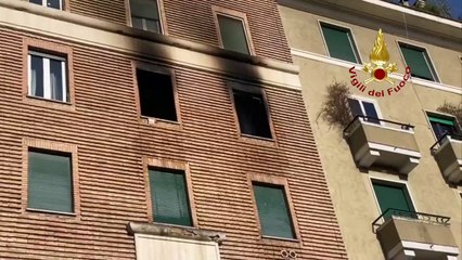 Incêndio em Prati, Roma, Itália