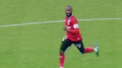 Youssouf M'changama  coup-franc  face au Havre