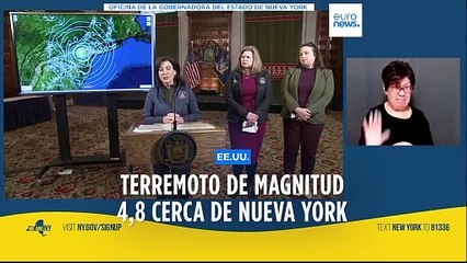 Un terremoto de 4,8 grados sacude Nueva York y se siente en parte de la costa este