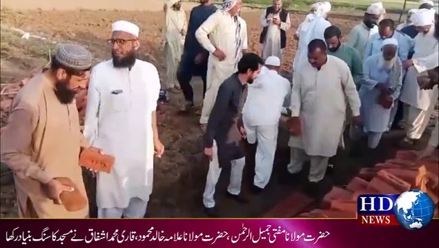 پسوال میں مسجد سعد بن ابی وقاص رضی اللہ تعالٰی عنہ کے سنگ بنیاد کی بابرکت تقریب #masjid