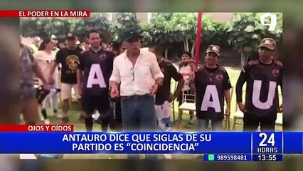 Antauro Humala asegura que las siglas de su partido que lleva su nombre "son coincidencia"