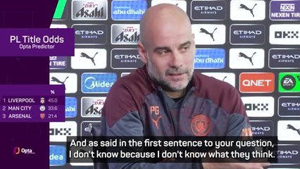 "I am not in Jurgen's or Mikel's head" - Pep