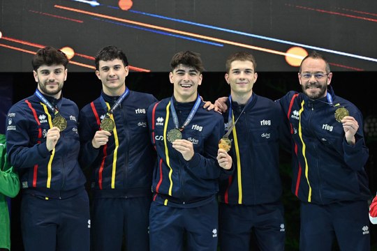 Los gimnastas de Valladolid logran el oro en doble minitramp