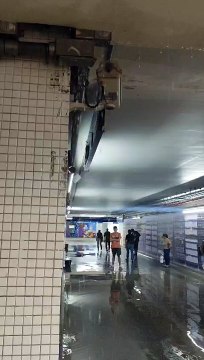 BH: temporal deixa estação central do metrô alagada