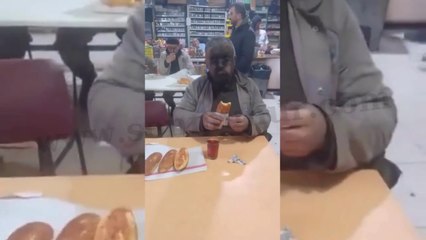 Madencilerin yemek molası görüntüleri yürek sızlattı