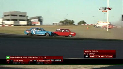 Asociacion Argentina de Automoviles Sport DTNH Linea Cup 2024 Buenos Aires Final Muniente Walter Big Crash