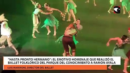 “Hasta pronto hermano” el emotivo homenaje que realizó el Ballet Folklórico del Parque del Conocimiento a Ramón Ayala