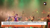 Cantautora misionera cerró el homenaje a Ramón Ayala en el Parque del Conocimiento de Posadas