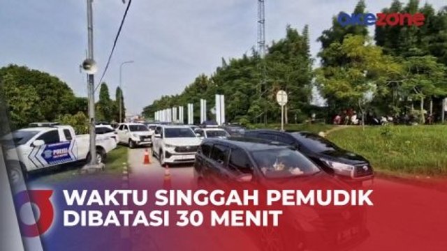 Antrean Kendaraan Masuk Rest Area Tol Cipali Membeludak, Waktu Singgah Pemudik Dibatasi