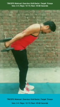 ❌ DUMBBELL KICKBACKS ✔️ How can I get Bigger TRICEPS? #heermlgangaputra #naturalbodybuilding